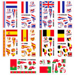MAYCREATE Football Themed Vinyl Stickers for Laptops and DIY Crafts featuring UV Coating | 10 Pcs Set for Kids and Adults