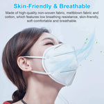 MAYCREATE KN95 Anti Pollution Mask - Re-usable, Non-woven with Melt Blown Layer - Pack of 10