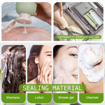 MAYCREATE Travel Bottle Kit for Toiletries with 3pcs 100ml Soft PE Leakproof Bottles and Pouch