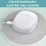 MAYCREATE Baby Nail Trimmer For New Born Electric Nail Clipper with LED Light, USB Rechargeable Nail Trimme For Baby with 2 Speeds Anti-splash Nail Dust Bin