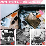 MAYCREATE 8pcs Elastic Sleeves for Leak Proofing Travel, Silicone Travel Container Leakproof Sleeve with Loop Handle, Reusable Cover for Toiletries Bottles