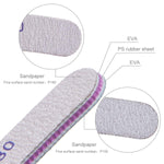 MAYCREATE Nail File Set for Home and Salon Use with Curved Design and 100/180 Grit | 10PCS