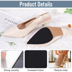 MAYCREATE Shoe Sole Protectors 24PCS for Leather Shoes and High Heels featuring Non Slip Rubber | Self Adhesive Cuttable Grips
