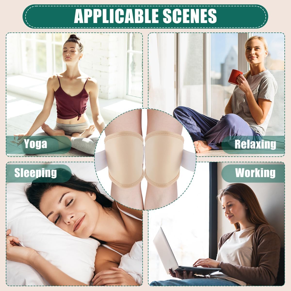 MAYCREATE Castor Oil Pack, Adjustable Reusable Organic Castor Oil Pack Kit, Castor Oil Packs for Liver Detox Waist and Thyroid Neck, Castor Oil Pack Wrap with Adjustable Elastic Strap