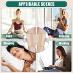 MAYCREATE Castor Oil Pack Combo for Knee and Ankle with Adjustable Cotton Wraps | 4pcs Reusable Set for Joint and Plantar Fasciitis Relief