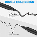 MAYCREATE Beard Pencil Filler with 2 Pen Nibs and Brush for Natural Beard Shaping | Coffee