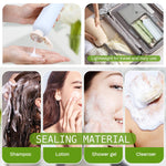 MAYCREATE Travel Bottle Kit for Toiletries with Leakproof Flip Lid and 260 ml PE Bottles | Refillable Set for Lotion and Shampoo