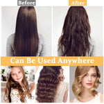 MAYCREATE Heatless Hair Roller for Travel and Home Use with 12 Rollers & 12 Clips | Black