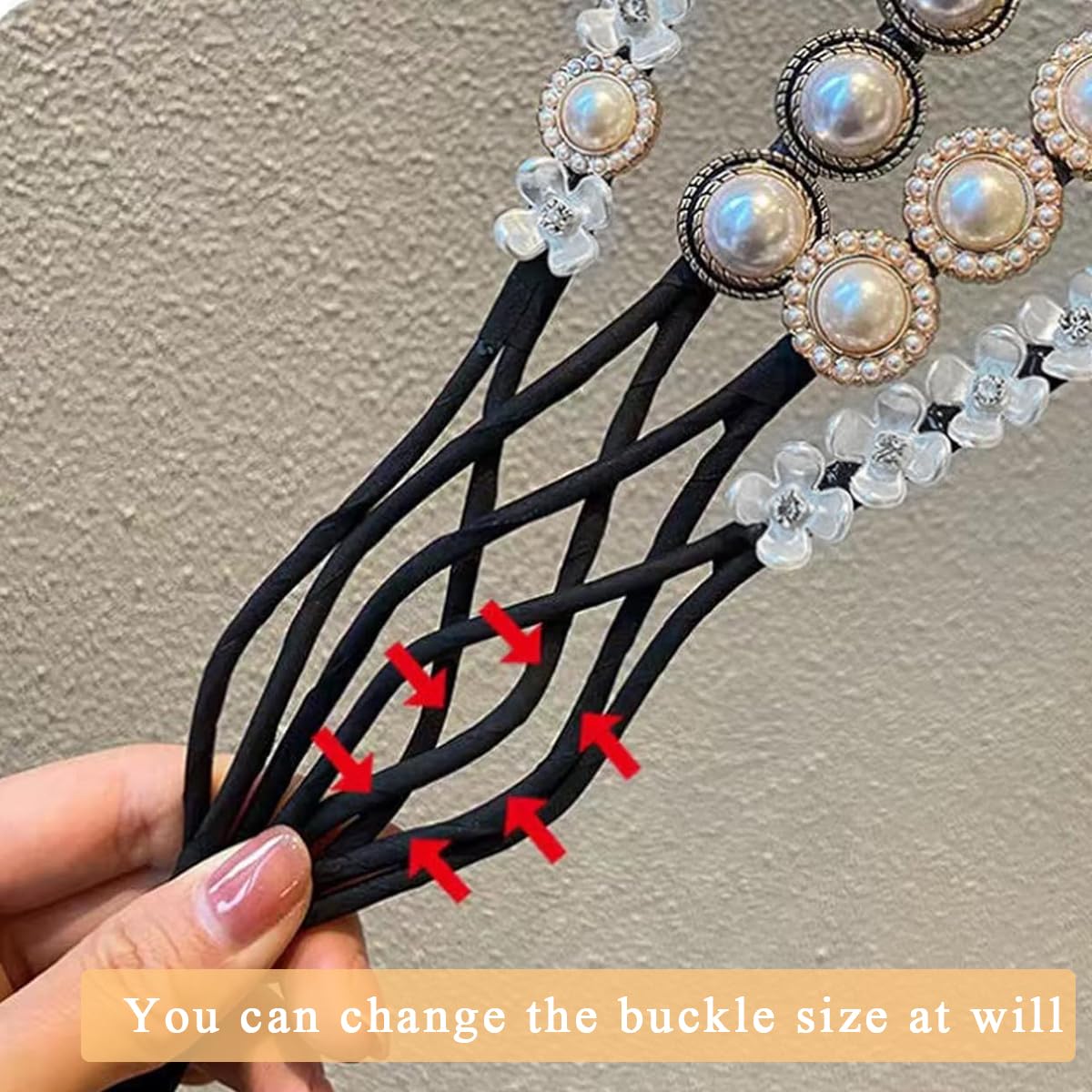 MAYCREATE 4pcs Hair Bun Maker for Hair Flower Pearl Easy Twister Hair Bun Shaper Stylish Rhinestone Twist Hair Bun Accessories for Women Girls Daily, Party, Wedding