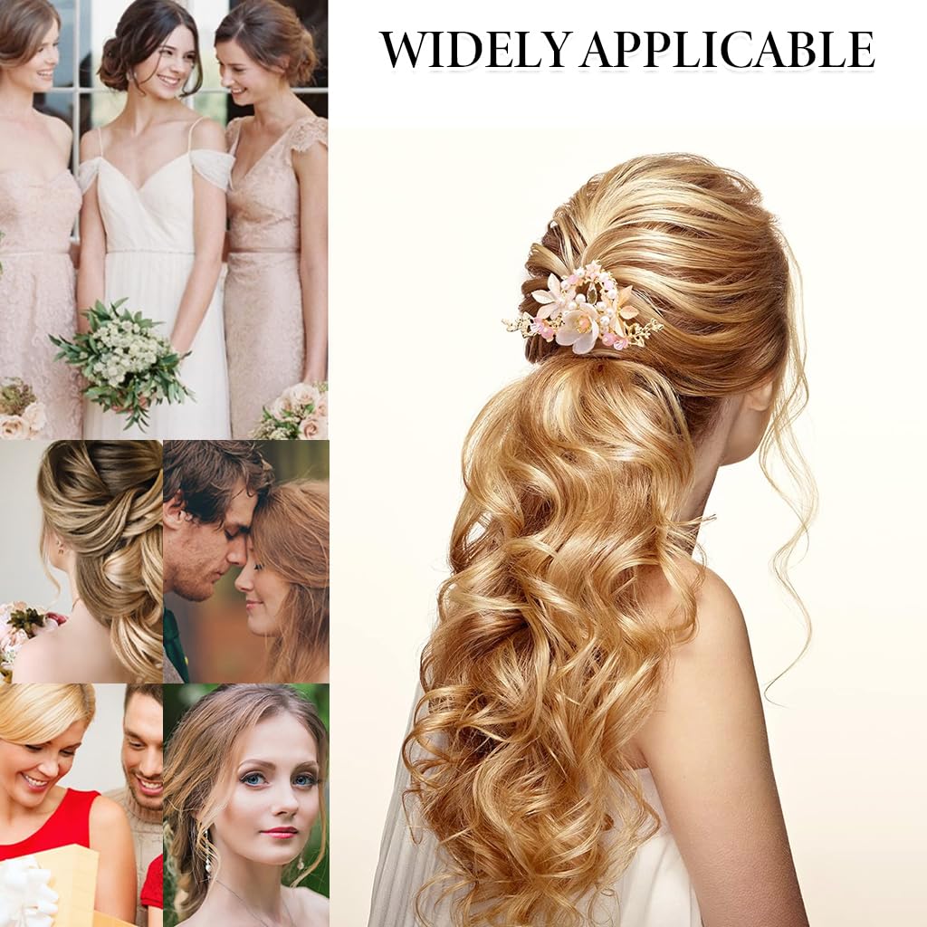 MAYCREATE Hair Accessories Set for Women with 5 Floral Pearl Pieces | Elegant Gift Choice