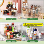 MAYCREATE Perfume Display for Vanity Organization featuring 3 Tier Acrylic Riser Shelf 26.5x24.5x10.5cm