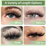 MAYCREATE Lash Clusters Kit for DIY Lash Extensions with 7D Spike Fans and 20D Cluster Lashes 10–16mm