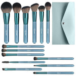 MAYCREATE Makeup Brush Set Professional 14 Pcs Premium Make Up Blushes Set with Foundation Brush and Pouch Soft Bristles Brush Sets in Makeup for Beginners Makeup Artists Students