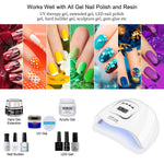 MAYCREATE® LED UV Nail Polish Dryer Machine,150W Professional Polish Nail Dryer Light with 5 Timer Setting, Automatic Sensor Nail Curing Nail Art Lamp Manicure Pedicure Tool