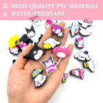 MAYCREATE Cartoon Shoe Charms for Sandals featuring 33 pcs PVC design | for Women and Girls