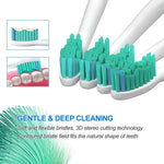 MAYCREATE Electric Toothbrush Heads for Philips featuring Anti Slip Base and Nylons Bristles 8 Pack
