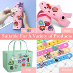 MAYCREATE Shoe Charms for Sandals featuring 70PCS Cartoon Designs | Fun Clog Accessories