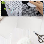 MAYCREATE 3Pcs Mesh Clear Plastic Canvas Sheets with 100 Clips Crossbody DIY Sewing Bag Form Cross Stitch Plastic Plate for DIY Crafts, Acrylic Yarn Crafting Knit Crochet Projects