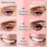 MAYCREATE 20pcs Eyebrow Brush for Women, Micro Lash Mascara Brush With Cap, Eyelashes Spoolie Brush for Mascara Cream, Eyelash Lift Extensions Applicators, Brow Clean