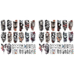 MAYCREATE Temporary Tattoo for Men and Women with 34 Sheets Including 14 Large 114×210mm Designs