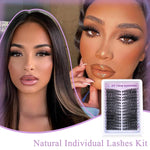MAYCREATE Lash Clusters for DIY Lash Extensions featuring 404 pcs Mixed Types and 70 Spike Fan | Wispy Natural Look