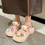 MAYCREATE Clog Slippers Charms for DIY Footwear, 30pcs Rubber Cartoon Set | Fun for Girls