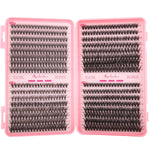 MAYCREATE Lash Clusters for DIY Eyelash Extensions featuring 640 pcs 9–16mm with Flexible Band