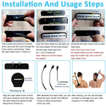 MAYCREATE Body Back Shaver for Men with 18 Inch Handle and Silicone Scrubber Pad | Includes 5 Stainless Steel Razors