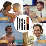 MAYCREATE® Beard Pencil Filler for Men Dual Tip 2 in 1 Beard Pencil with Beard Filler Powder for Beard Styling, Sweat Proof Beard Pencil Filler Mustache Kit for Men Beard, Mustache, Eyebrows (black)