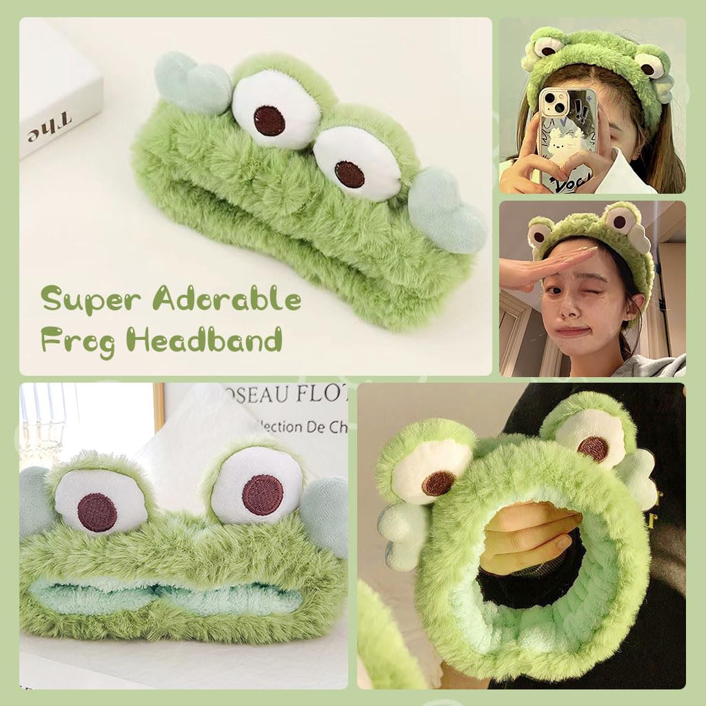 MAYCREATE Headband for Face Wash Set of 3pcs with Water Absorbent Plush for Women | Skincare and Makeup
