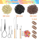 MAYCREATE Glitter Tinsel Hair 47'' Glitter Hair Tinsel Clip 12 Color Shiny Glitter Hair Tinsel Kit Extensions with Tools for Women Girls Party, Festival, Music Festival