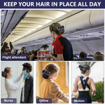 MAYCREATE Floral Hair Snood Net Barrette for Dancer and Nurse with Alloy Clip | 3 PCS Bun Cover