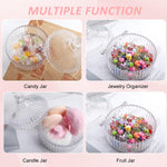 MAYCREATE Baby Powder Puff Set for Gentle Application with Handle and Glass Holder | 2Pcs Reusable Pads