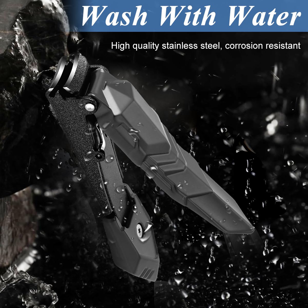 MAYCREATE Nail Cutter for Adults Stainless Steel Nail Clipper for Tough Nails Thick Nails, Anti-splash mini Nail Cutter