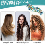 MAYCREATE Barrette Hair Clips for Women featuring 7–9cm Spring Clip Alloy Metal | Blue Crystal Style