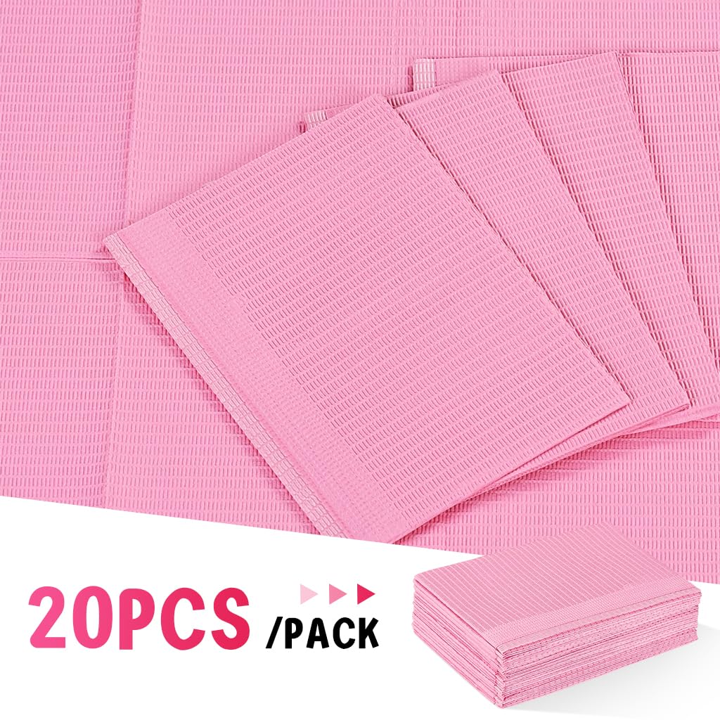 MAYCREATE Disposable Nail Art Table Towels for Salons with Waterproof Surface 45.7x32.4 cm | 20 Sheets