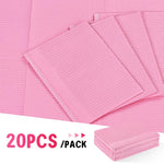 MAYCREATE Disposable Nail Art Table Towels for Salons with Waterproof Absorbent Pads 45.7x32.4 cm | 20 Sheet Set