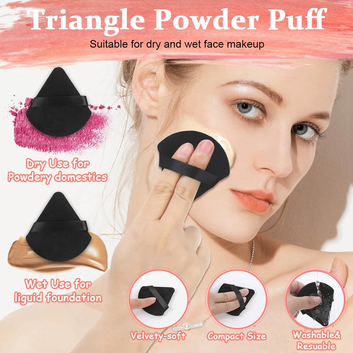 MAYCREATE Makeup Applicators Kit for Flawless Makeup with 114 pcs and Dual Head Mixing Wand