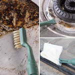 MAYCREATE Hair Brush Cleaning Tool Comb Cleaning Brush Hair brush Cleaner Comb, 5-in-1 Hair Brush Cleaning Tool, Hair Brush Remover Rake for Removing Hair Dust,Home and Salon Use(Green)