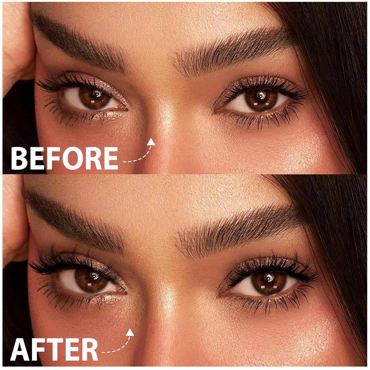 MAYCREATE 1Pair Magnetic Eyelashes Natural Look Reusable Cat Eye Magnetic Lashes with Applicator Magnetic Eyelashes Kit without Eyeliner Wispy Clear Band False Eyelashes No Glue Needed