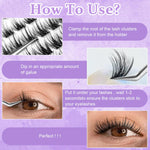 MAYCREATE Eyelash Clusters Lash Kit for DIY Extension with 160pcs 11–13mm D Curl | Beginners