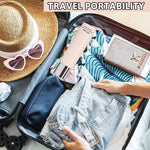 MAYCREATE Mini Hair Brush for Travel with Retractable Design and 155×14mm Pocket Size | Silicone Massage Tips for Women and Girls