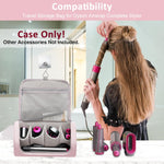 MAYCREATE Travel Storage Bag for Dyson Airwrap with Hanging Hook and PU Waterproof Design | Portable 3 Pcs Hair Styler Organizer