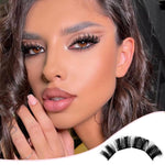 MAYCREATE 80PCS Fluffy Cluster Lashes Natural Strips, Eyelash Extension DIY Lash Clusters Wispy Individual Lashes Eyelash Clusters D Curl Lash Extension Cluster Eyelashes, Style A