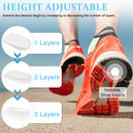 MAYCREATE Adjustable Orthotics Shoe Insert Heel Wedge for Supination & Pronation Correction Self-adhesive Gel Orthotics Shoe Insert for Improving Bow Legs, Knee Pain, Foot Alignment, One Pair