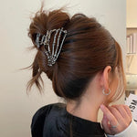 MAYCREATE Gothic Hair Claw Clips for Halloween with Metal Alloy Skeleton Hand Set of 3 | Punk Style Accessories