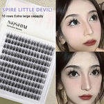 MAYCREATE False Eyelash Extensions Kit for Home Use with 160pcs Clusters 11–13mm | Natural Curl for Women