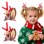 MAYCREATE Christmas Elk Antlers Hair Clips for Festive Hairstyles with Golden Berries | Holiday Accessory for Women and Girls