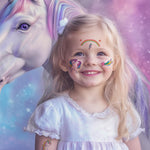 MAYCREATE Temporary Tattoo Stickers for Kids Girls 10 Sheets Waterproof Unicorn Designs | Safe for Parties and Festivals