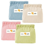 MAYCREATE 4pcs Corduroy Storage Pouch Coin Bags Corduroy Storage Bag Easy Squeeze Open Bag Cash Bag Small Jewelry Organizer Bag Coin Bag Travel Makeup Storage Pouch